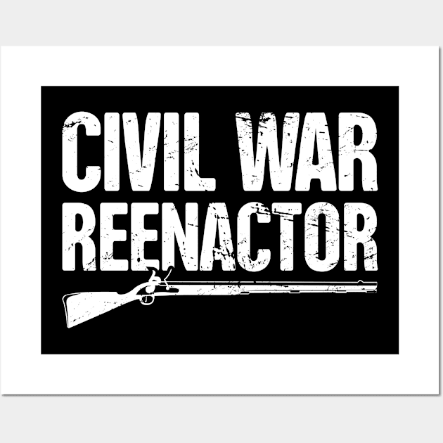 Historical American Civil War Reenactor Flintlock Wall Art by MeatMan